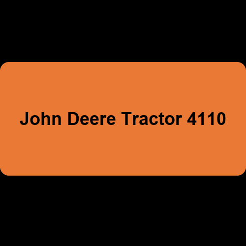 John Deere Tractor 4110